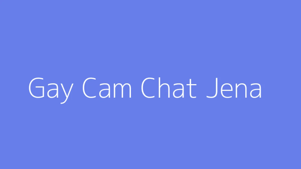 Gay Cam Chat Jena